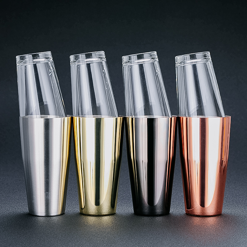 Stainless steel boston shaker set